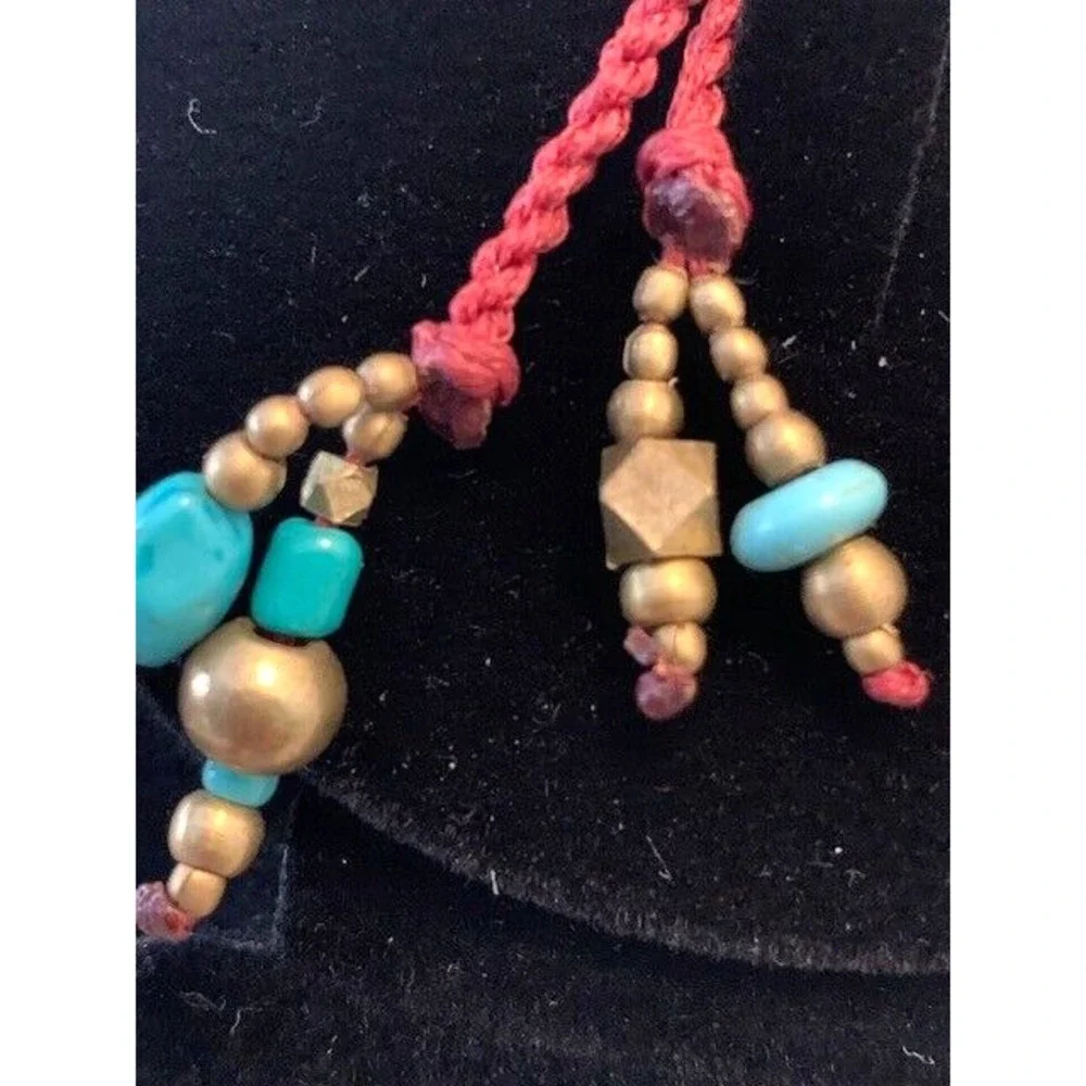 Statement Necklace Handmade Paulina Barcelona OOAK Boho Ethnic Adjustable Spain